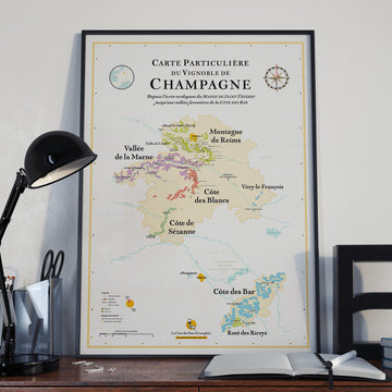 Mappa dei Vini della Champagne