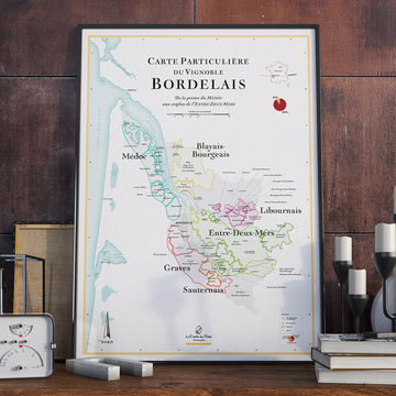 Mappa dei Vini di Bordeaux
