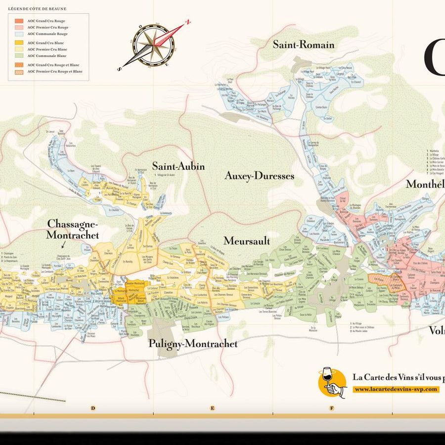 Mappe dei Climats de Bourgogne